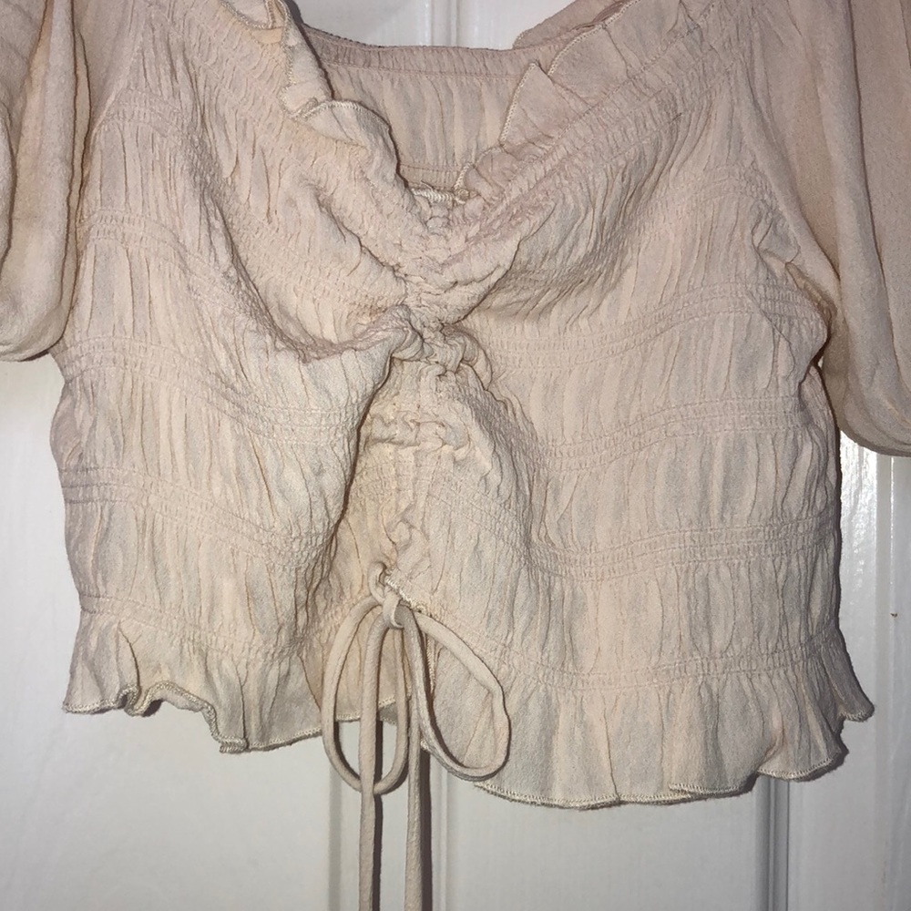 Scrunch off the shoulder top